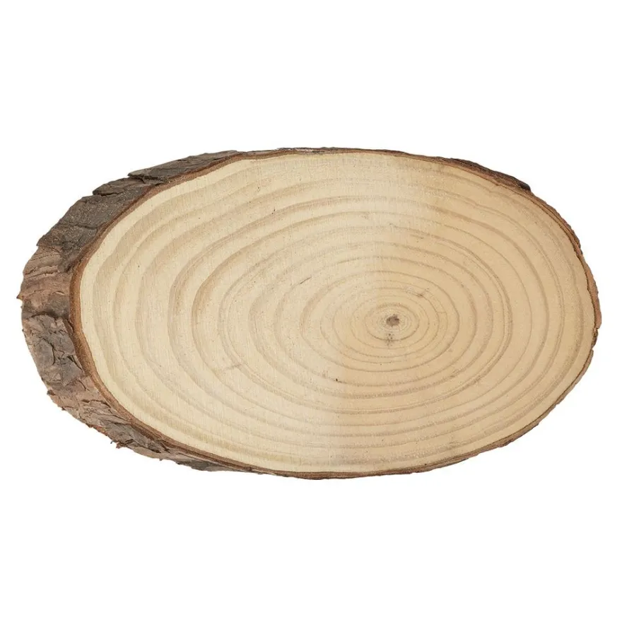 Baumscheibe, oval, 24-25cm lang, 12-14cm breit, 2cm dick
