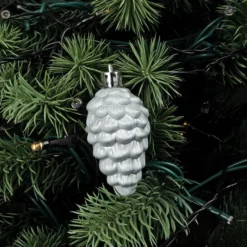 Baumschmuck, Vielfalt 2, versch. Designs & Größen, teilweise zum Aufhängen, weiß, 12 Stück