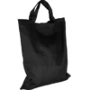 Baumwolltasche, 28cm x 32cm, kurze Henkel, schwarz