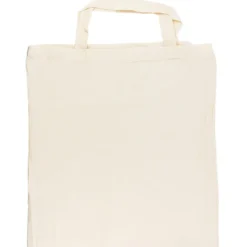 Baumwolltasche, 38cm x 42cm, kurze Henkel, natur