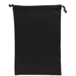 Baumwoll-Zuziehbeutel, 30x45cm, schwarz, 3 Stück
