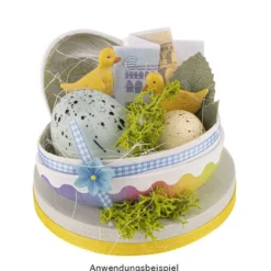 Befüllbare Eier mit Farbverlauf, 9cm, 12 cm & 15cm hoch, 3 Stück
