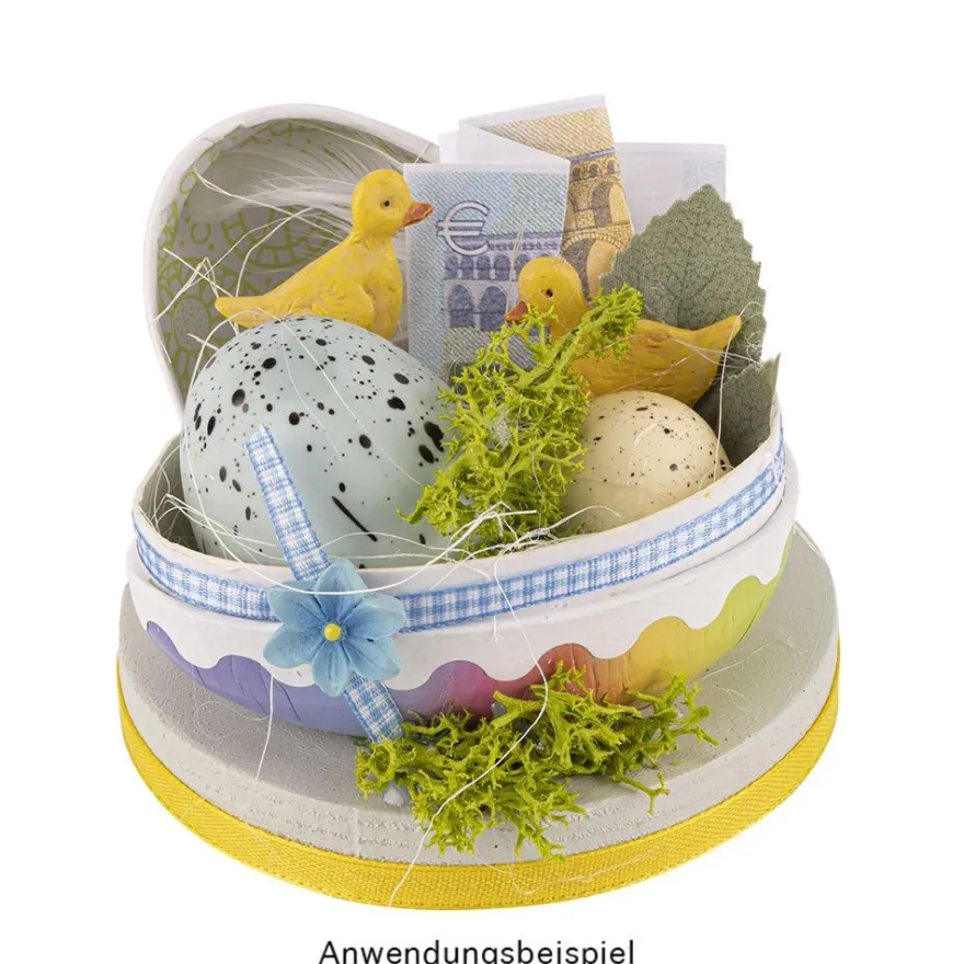 Befüllbare Eier mit Farbverlauf, 9cm, 12 cm & 15cm hoch, 3 Stück