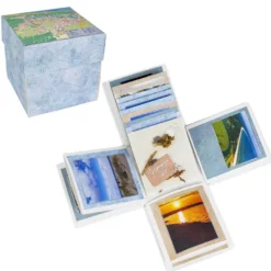 Überraschungsbox, mit Album, 12,5cm x 12,5cm x 12,5cm, weiß
