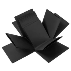 Überraschungsbox, mit Album, 12,5cm x 12,5cm x 12,5cm, schwarz