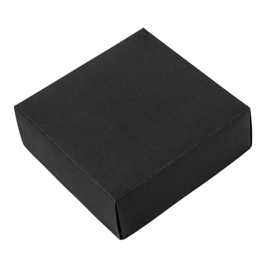 Überraschungsbox, mit Album, 12,5cm x 12,5cm x 12,5cm, schwarz