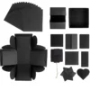 Überraschungsbox, schwarz, 12,5cm x 12,5cm x 12,5cm, 24-teilig