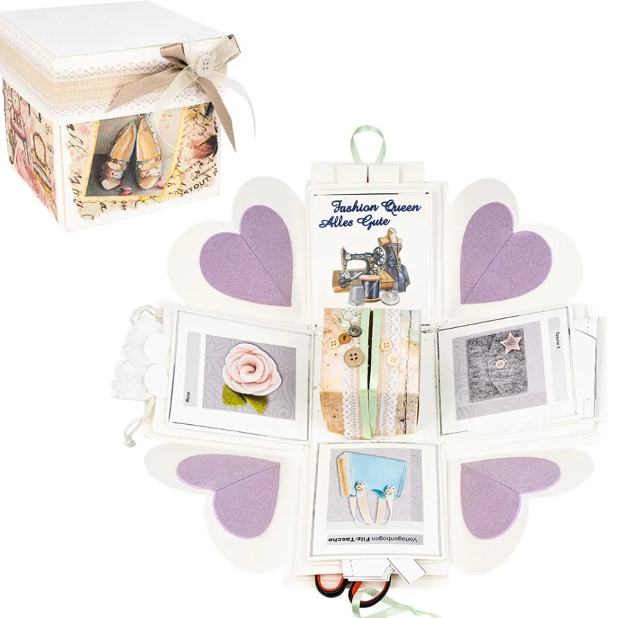 Überraschungsbox, weiß, 12,5cm x 12,5cm x 12,5cm, 24-teilig
