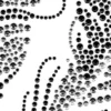 Bügelchaton-Design, DIN A4, mehrfarbig, Federn 5, silber/grau/schwarz