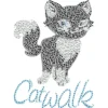 Bügelchaton-Design, DIN A4, mehrfarbig, Catwalk