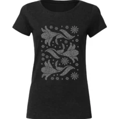 Bügelstrass-Design, DIN A4, klar, Lilien