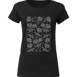 Bügelstrass-Design, DIN A4, klar, Mohnblumen