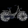 Bügelstrass-Design, DIN A4, mehrfarbig, Fahrrad