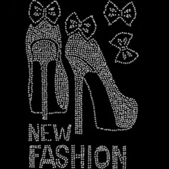 Bügelstrass-Design, DIN A4, New Fashion Pumps