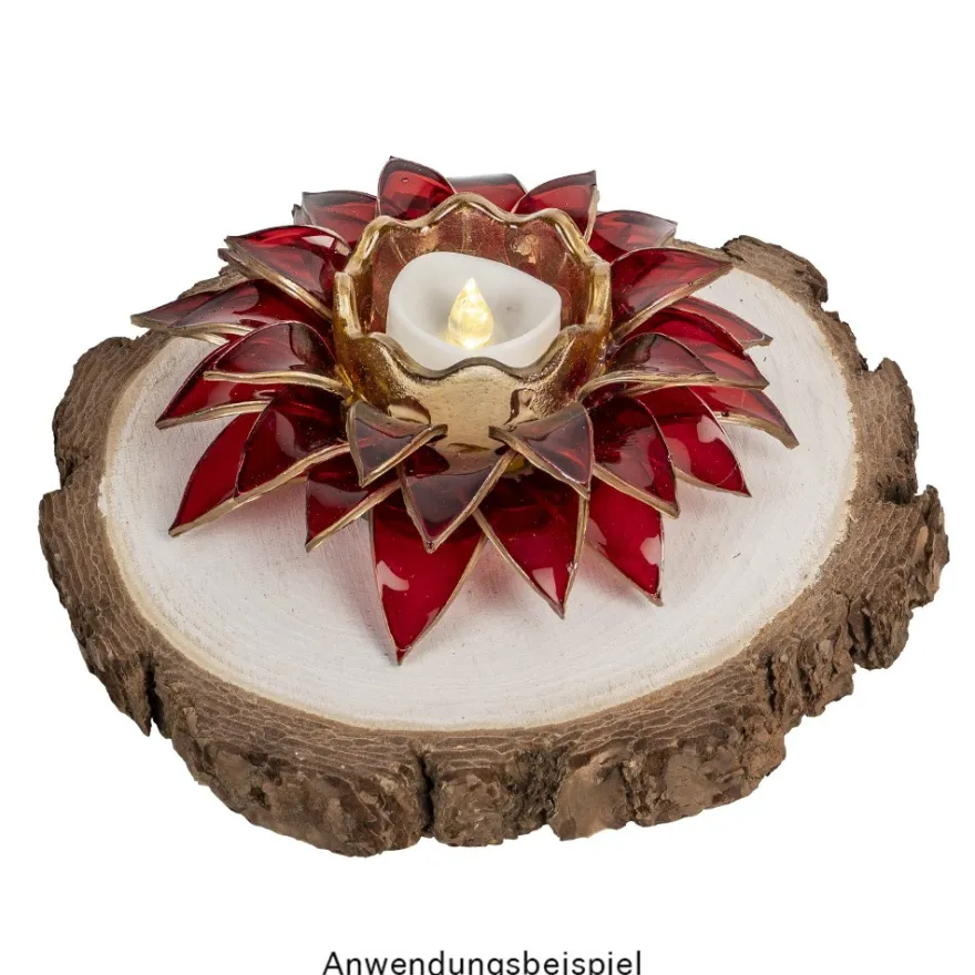Biege- & Gießformen für Weihnachtssternblüten, für 3 verschiedene Blütenblätter, 4-teilig