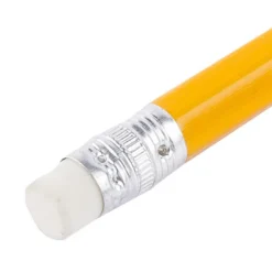Bleistift mit Radiergummi, HB, orange lackiert, 18,5 cm