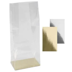 Blockbodenbeutel, 11cm x 7cm, 27cm hoch, mit Einlegeboden, 30 Stück