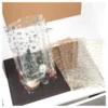 Blockbodenbeutel, Eiskristalle, 16cm x 10cm, 35,5cm hoch, 48µ, 50 Stück