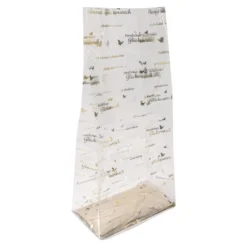 Blockbodenbeutel, Gratulation, 16cm x 10cm, 35,5cm hoch, mit Goldfoliendruck, 30 Stück