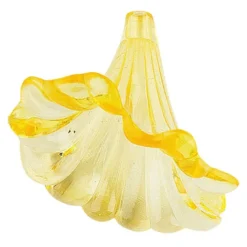 Blütenkelche 2, 2,1cm x 2,6cm, goldgelb, 20 Stück