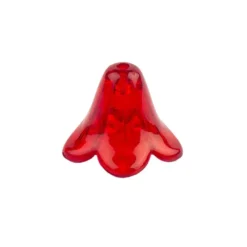 Blütenkelche, 0,8cm x 1,1cm, rot, 30 Stück