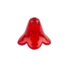 Blütenkelche, 1cm x 1,4cm, rot, 20 Stück