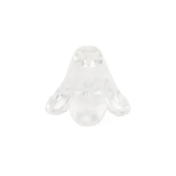 Blütenkelche, 1cm x 1,4cm, transparent, 20 Stück