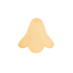 Blütenkelche, gefrostet, 1cm x 1,4cm, apricot, 20 Stück
