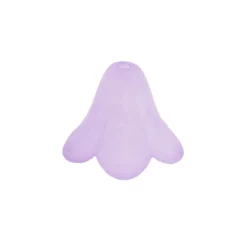 Blütenkelche, gefrostet, 0,8cm x 1,1cm, flieder, 30 Stück