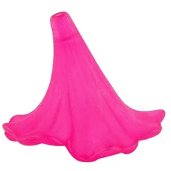Blütenkelche 2, gefrostet, 3,9cm x 3,0cm, fuchsia, 10 Stück