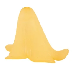 Blütenkelche 3, gefrostet, 2,5cm x 2,3cm, goldgelb, 20 Stück