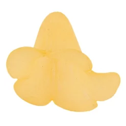 Blütenkelche 3, gefrostet, 2,5cm x 2,3cm, goldgelb, 20 Stück