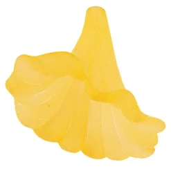 Blütenkelche 2, gefrostet, 3,9cm x 3,0cm, goldgelb, 10 Stück