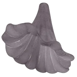 Blütenkelche 2, gefrostet, 2,1cm x 2,6cm, anthrazit, 20 Stück