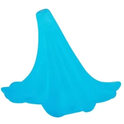 Blütenkelche 2, gefrostet, 3,9cm x 3,0cm, türkis, 10 Stück