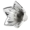 Blütenkelche, Glockenblumen, 2cm hoch, Ø 2,1cm, metallic-matt silber, 20 Stück