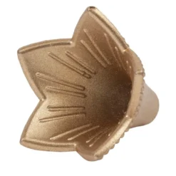Blütenkelche, Glockenblumen, 2cm hoch, Ø 2,1cm, metallic-matt antikgold, 20 Stück