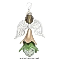 Blütenkelche, Glockenblumen, 1,8cm hoch, Ø 1,9cm, metallic-matt antikgold, 30 Stück