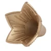 Blütenkelche, Glockenblumen, 1,7cm hoch, Ø 1,5cm, metallic-matt antikgold, 50 Stück