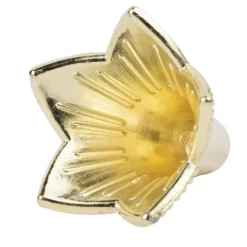Blütenkelche, Glockenblumen, 2cm hoch, Ø 2,1cm, metallic-matt hellgold, 20 Stück