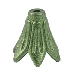 Blütenkelche, Petunien, metallic-matt, 1,5cm x 1,4cm, tannengrün, 30 Stück