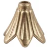 Blütenkelche, Petunien, metallic-matt, 1,8cm x 2cm, antikgold, 20 Stück