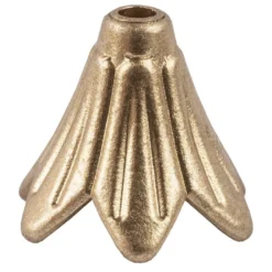 Blütenkelche, Petunien, metallic-matt, 1,8cm x 2cm, antikgold, 20 Stück