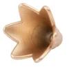 Blütenkelche, Petunien, metallic-matt, 1,5cm x 1,4cm, antikgold, 30 Stück