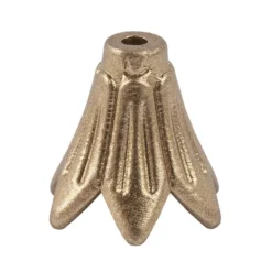 Blütenkelche, Petunien, metallic-matt, 1,5cm x 1,4cm, antikgold, 30 Stück