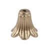 Blütenkelche, Petunien, metallic-matt, 1cm x 1,2cm, antikgold, 50 Stück