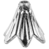 Blütenkelche, Petunien, metallic-matt, 1,8cm x 2cm, silber, 20 Stück
