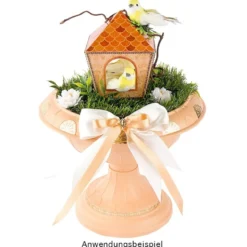 Blumenspindel "Classic", Ø22cm, 16cm hoch, Kunststoff, weiß