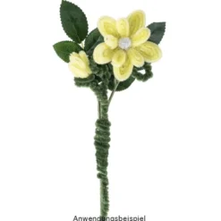 Blumenstiele, 40cm, Kunststoff mit Draht, biegsam, 10 Stück
