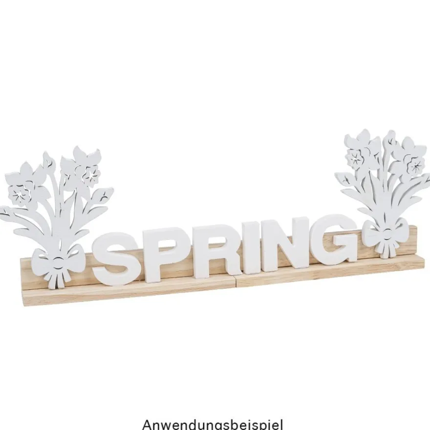 Blumensträuße, Holz, 11cm x 9,1cm x 0,5cm, weiß, 10 Stück